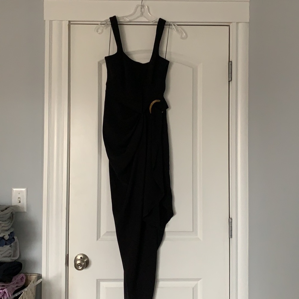 Acler Maine Draped Midi Dress with Ring Detail - Picture 8 of 13